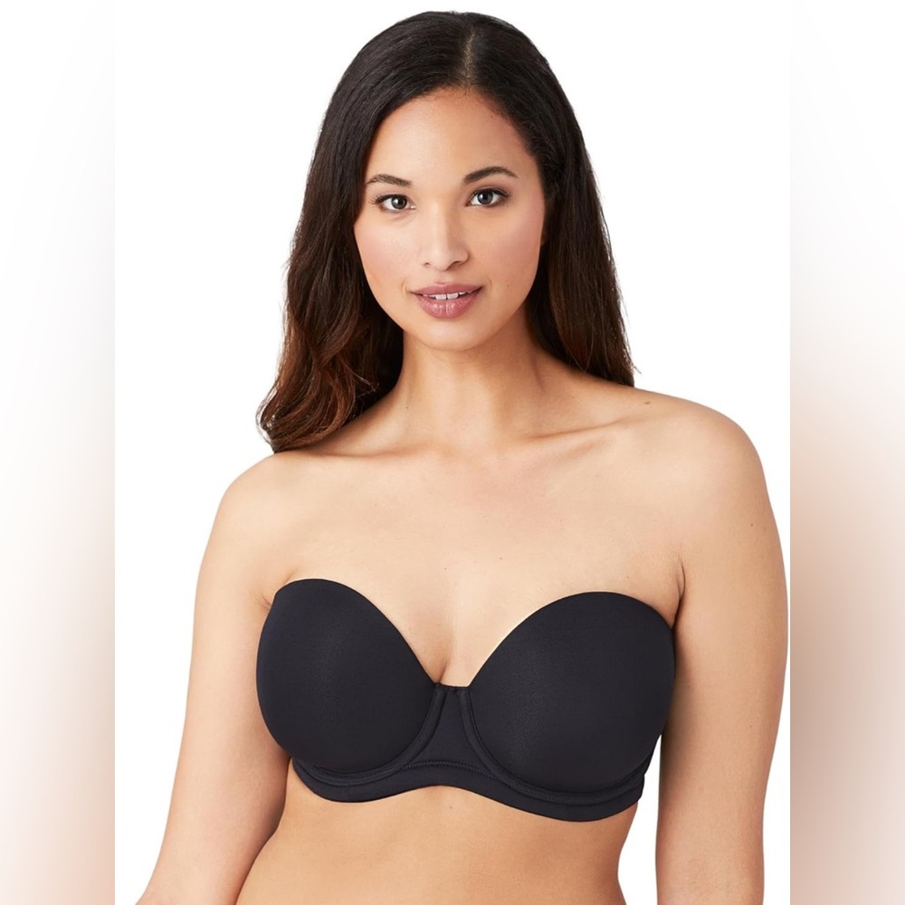 Wacoal 854119 Red Carpet Convertible Strapless Bra, Size 38G Black